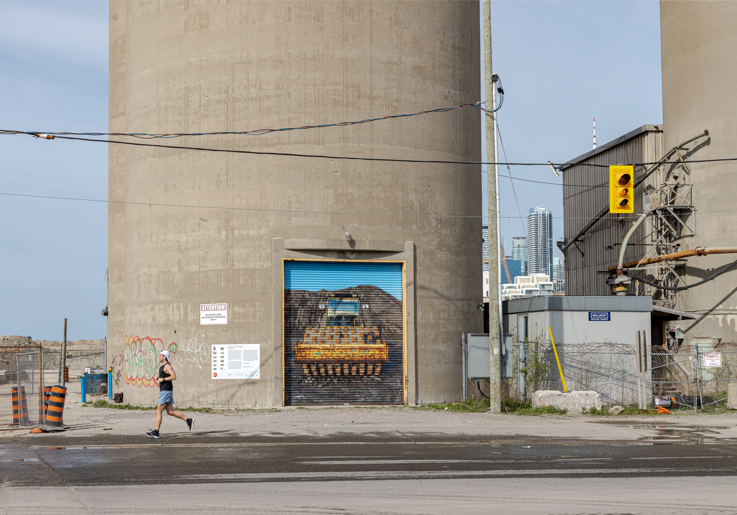     Vid Ingelevics & Ryan Walker, Greenwork, installation view, Port Lands, Toronto, 2023. Courtesy of the artists and Scotiabank CONTACT Photography Festival. Photo: Toni Hafkenscheid

