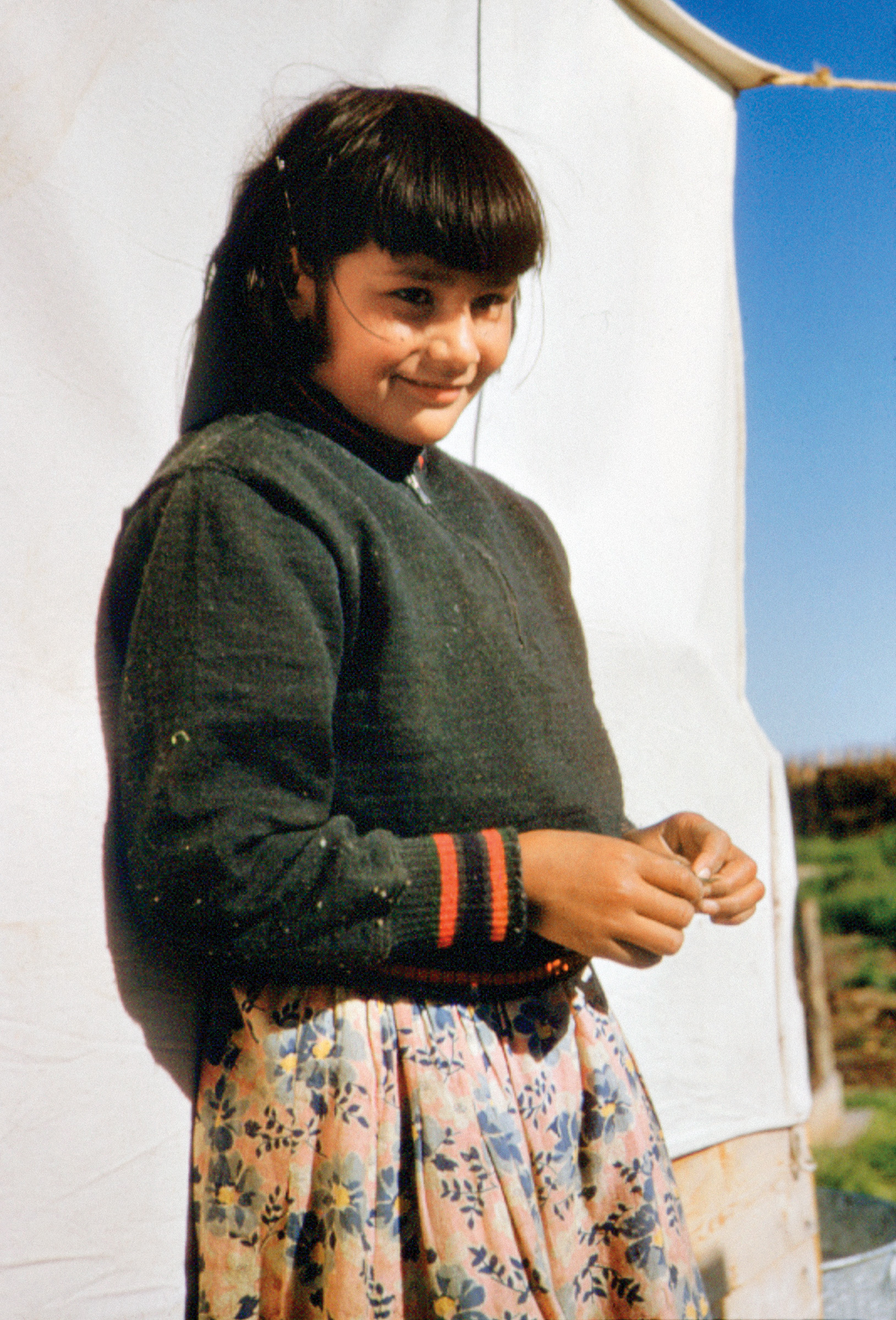 John Macfie, Miss Gray, daughter of Duncan Gray, Fort Severn, c.1955, photograph, John Macfie fonds, C330-14-0-0-75, Archives of Ontario.