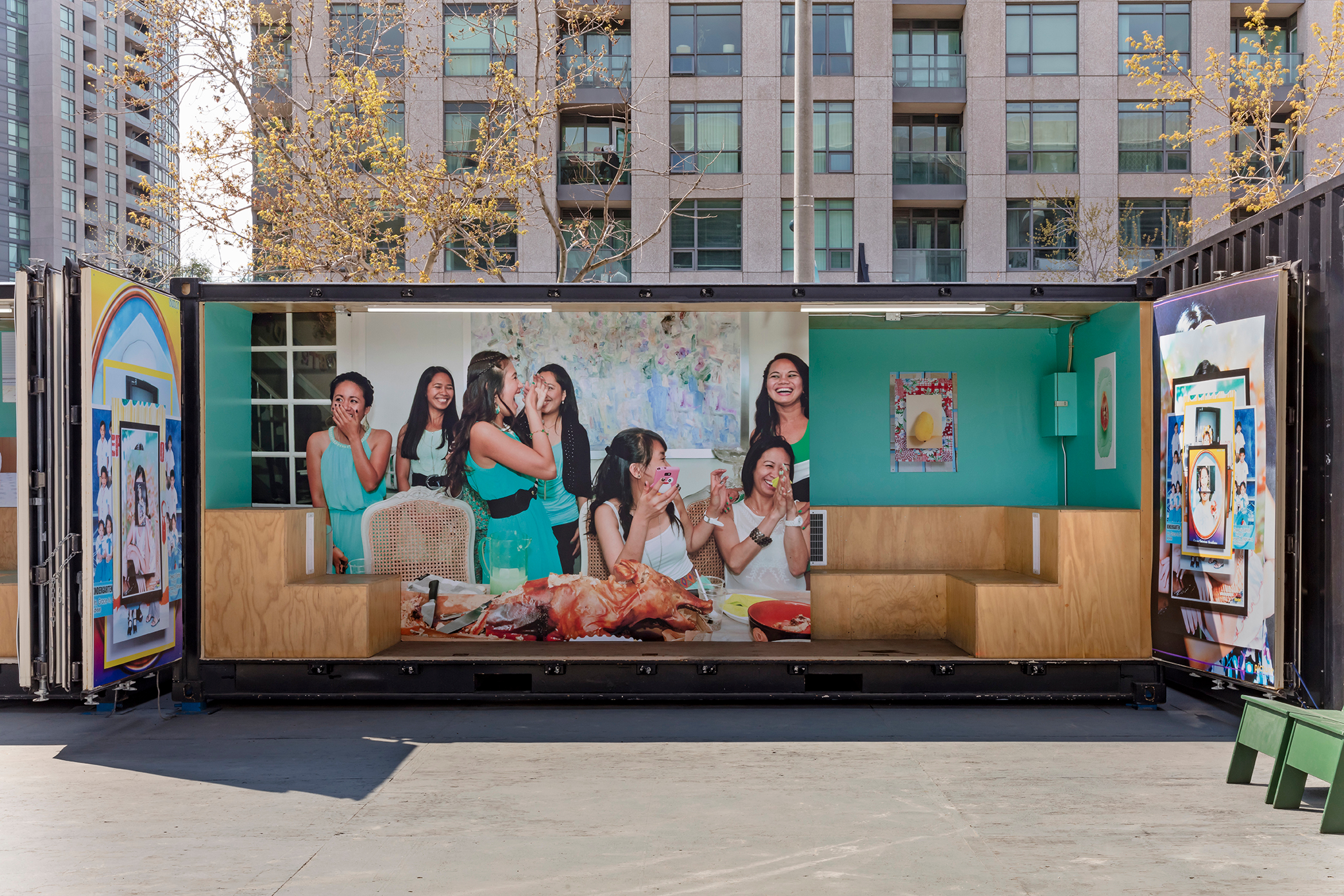     Nadine Stijns, A Nation Outside a Nation, Installation at The Bentway, Toronto, 2019. Photo: Toni Hafkenscheid. Courtesy CONTACT, the artist.

