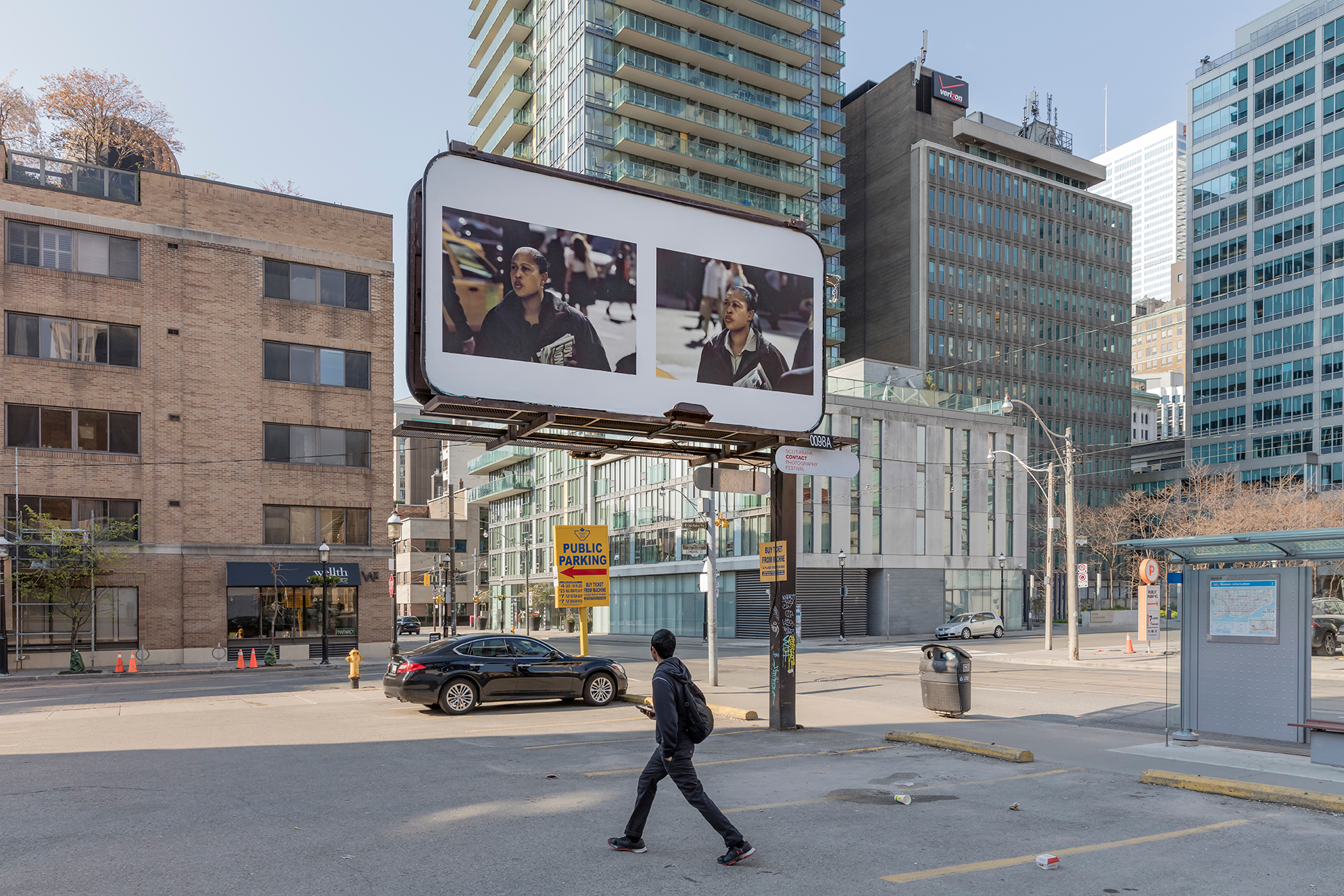     Peter Funch, 42nd and Vanderbilt, Installation on Church Street corridor, Toronto, 2019. Photo: Toni Hafkenscheid. Courtesy CONTACT, the artist and V1 Gallery.

