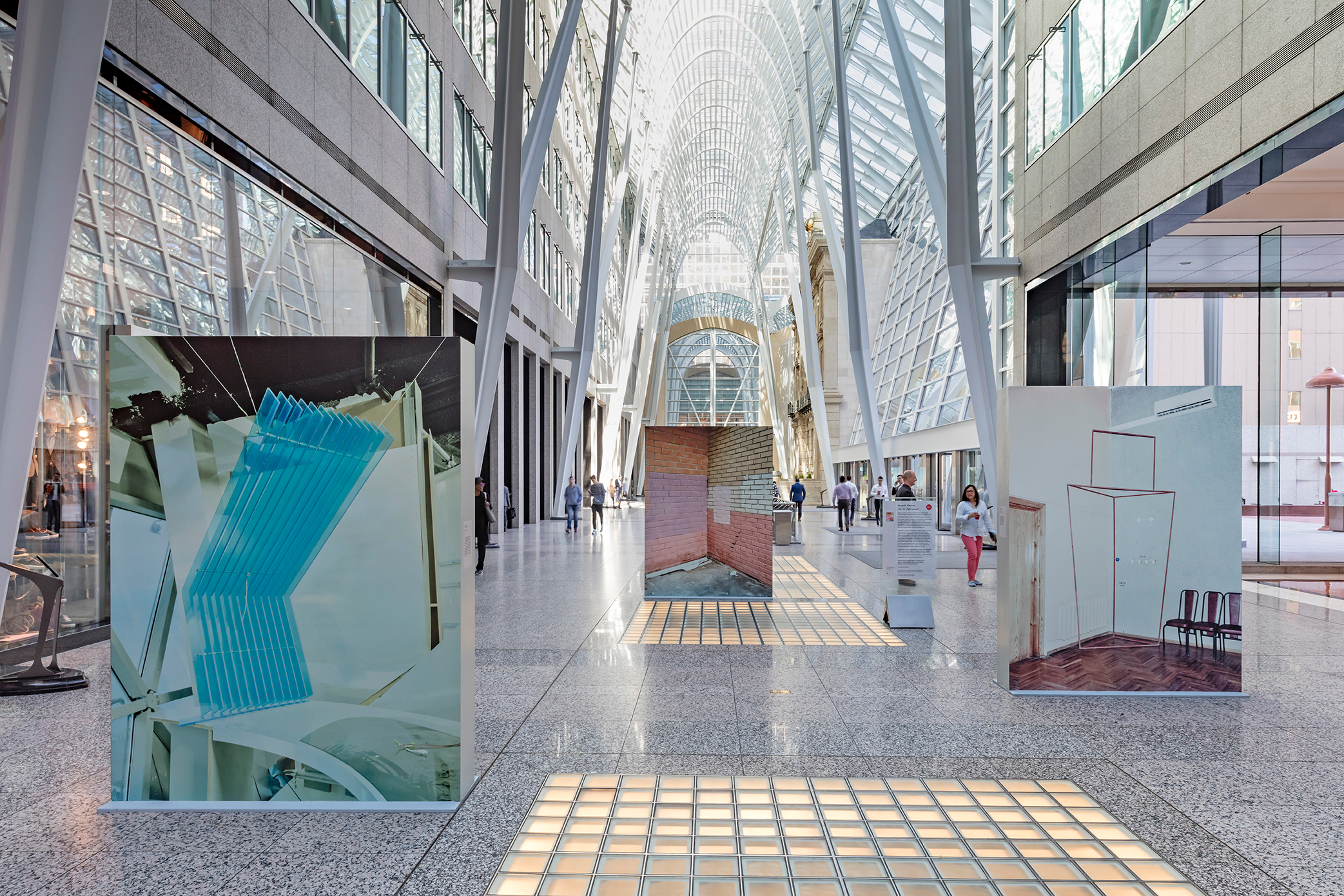     Sputnik Photos, LTA 10: Palimpsest, Installation at Brookfield Place, Toronto, 2019. Photo: Toni Hafkenscheid. Courtesy CONTACT, the artists.

