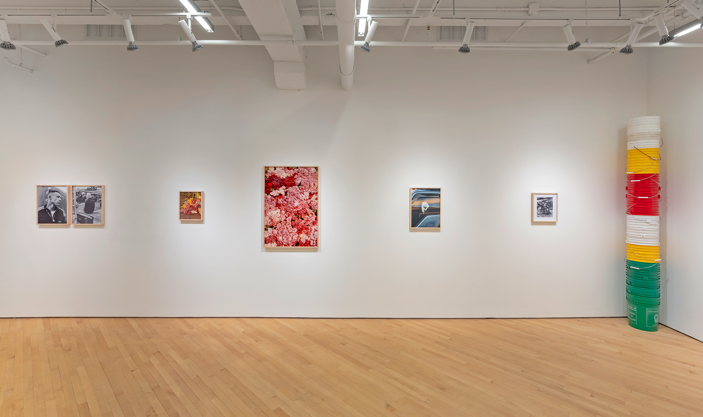     Installation view of Luis Mora, Say it with Flowers, Oct. 17–Nov. 30, 2019, CONTACT Gallery. Documentation photo by Toni Hafkenscheid.

