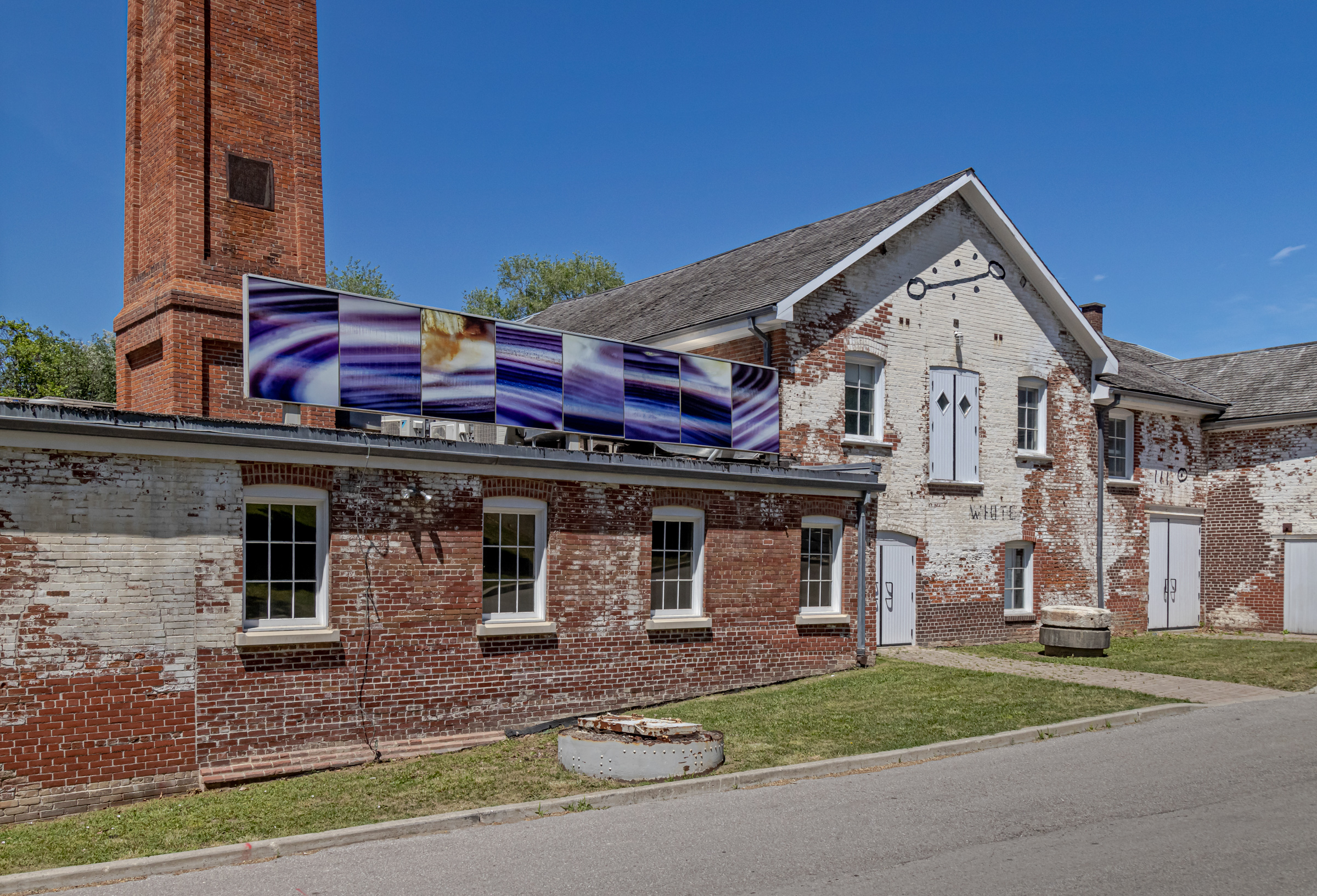     Greg Staats, for at least one day, you should continue to breathe clearly, installation at Todmorden Mills Heritage Site, Toronto 2021. Courtesy of the artist and CONTACT. Photo: Toni Hafkenscheid

