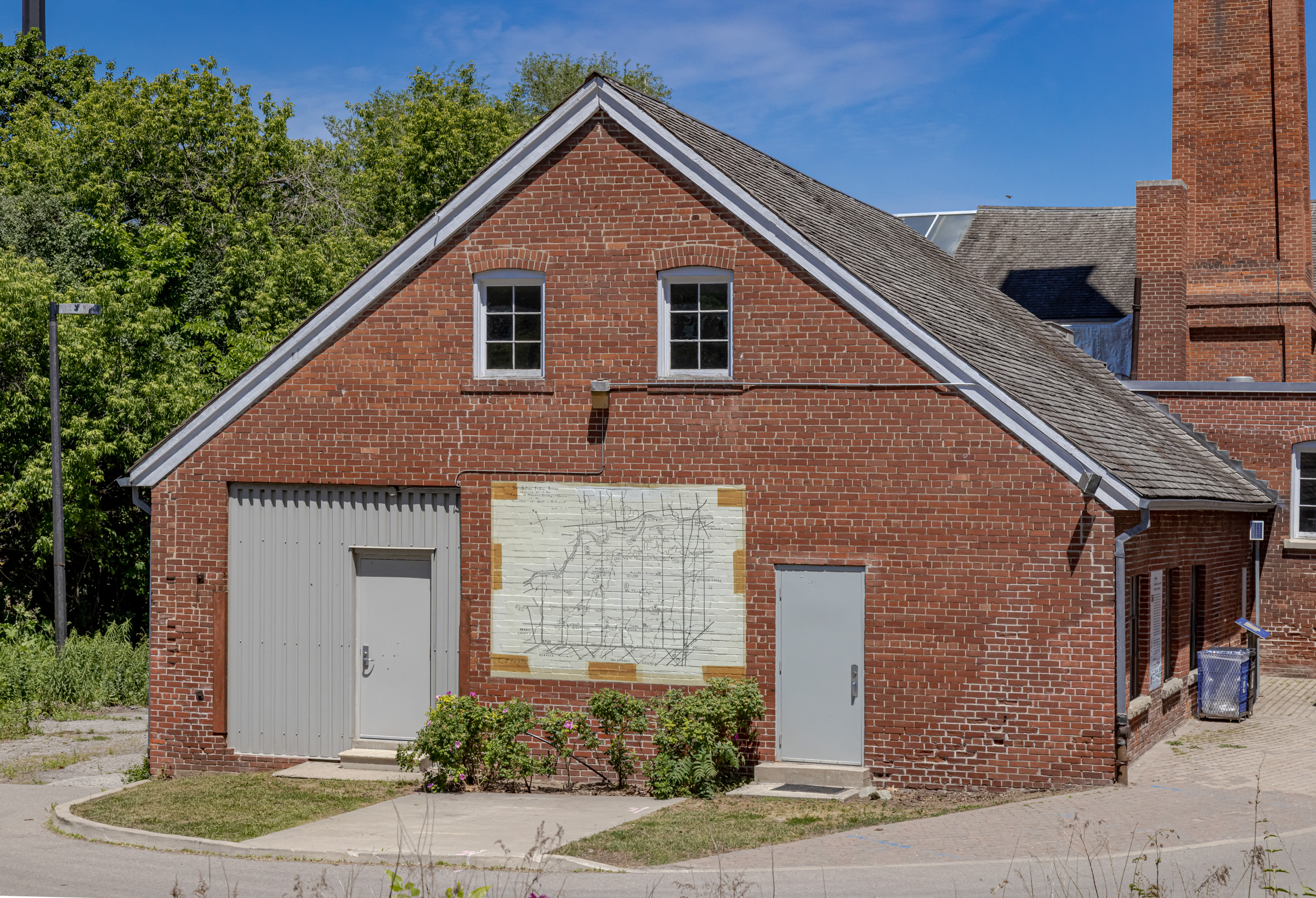     Greg Staats, for at least one day, you should continue to breathe clearly, installation at Todmorden Mills Heritage Site, Toronto 2021. Courtesy of the artist and CONTACT. Photo: Toni Hafkenscheid

