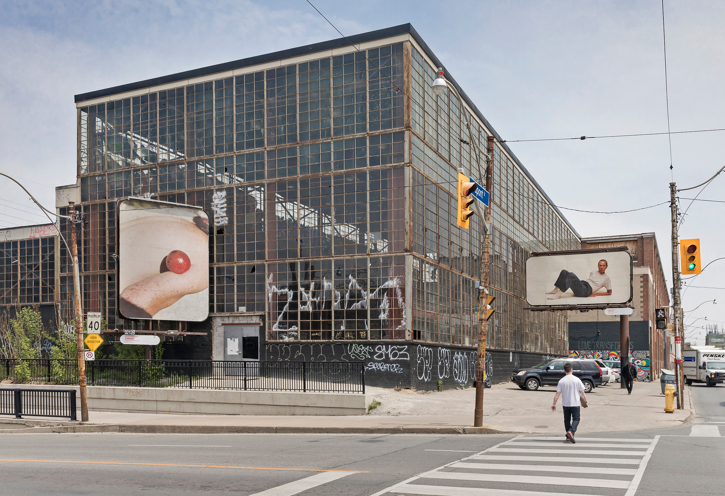     Charlie Engman, Mom, 2018. Installation on billboards at Dovercourt Rd and Dupont St, Toronto. Photo by Toni Hafkenscheid. 

