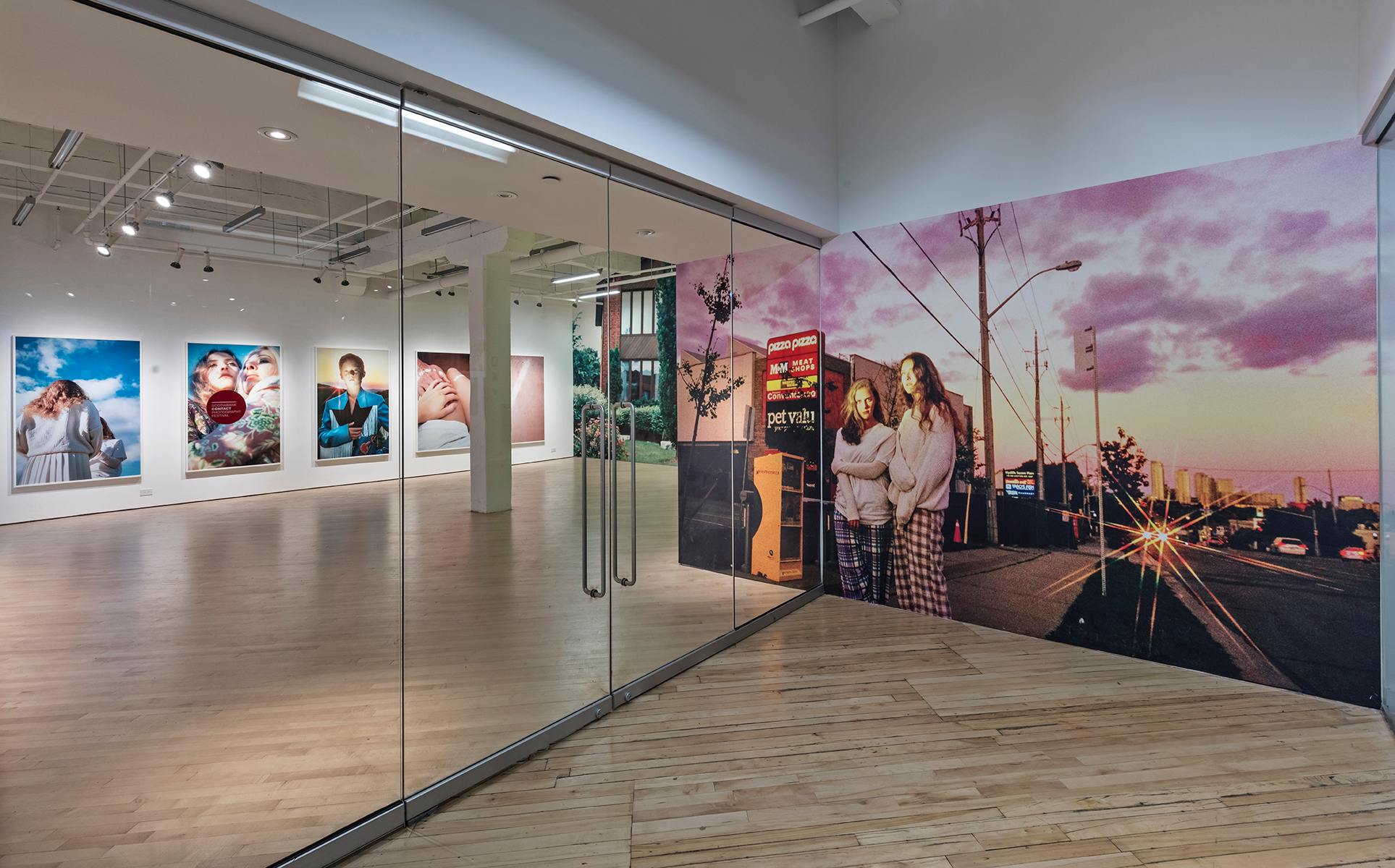     Installation view of Petra Collins, Pacifier, photo by Toni Hafkenscheid.

