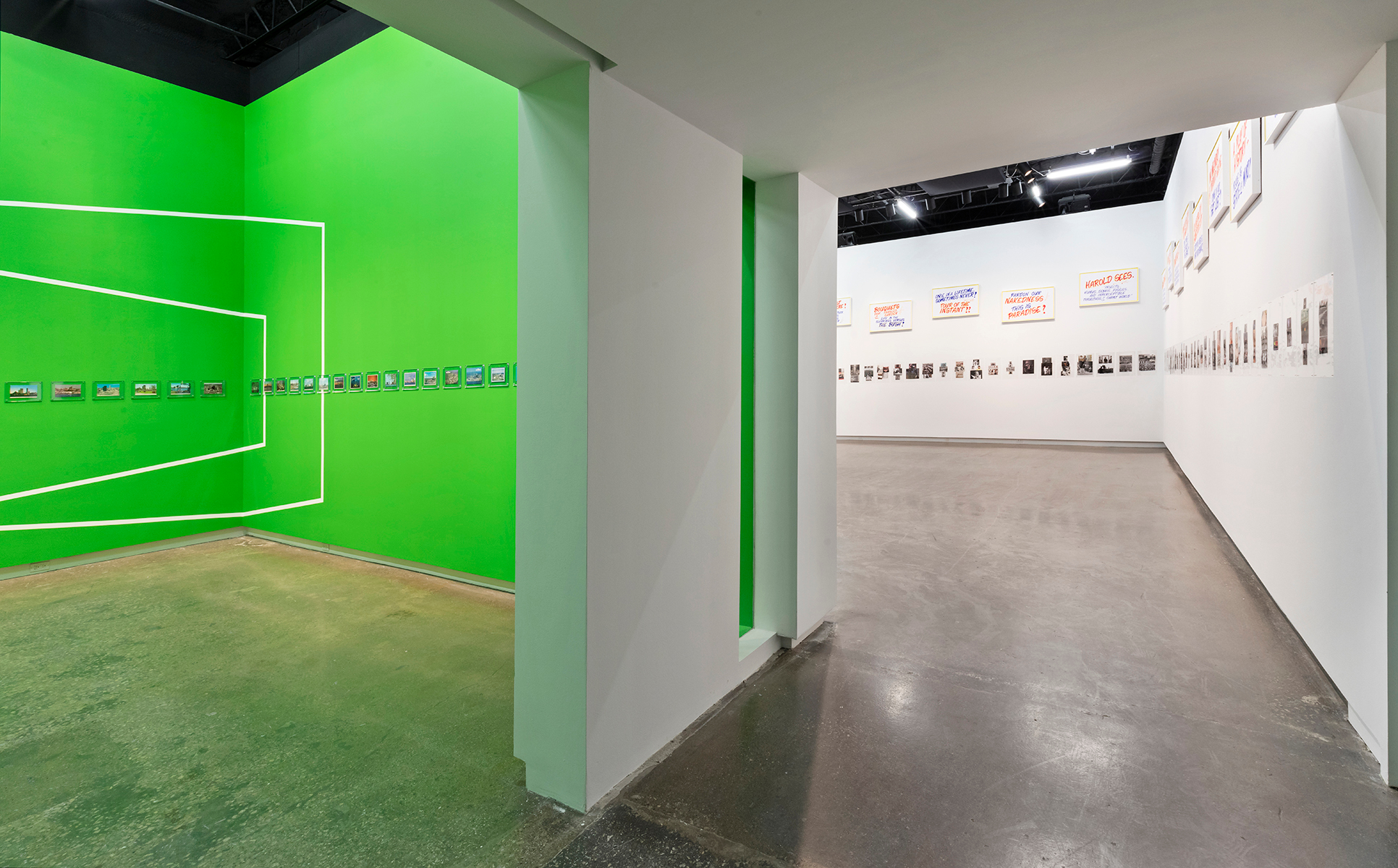     Installation view of Luis Jacob, Habitat, photo by Toni Hafkenscheid.

