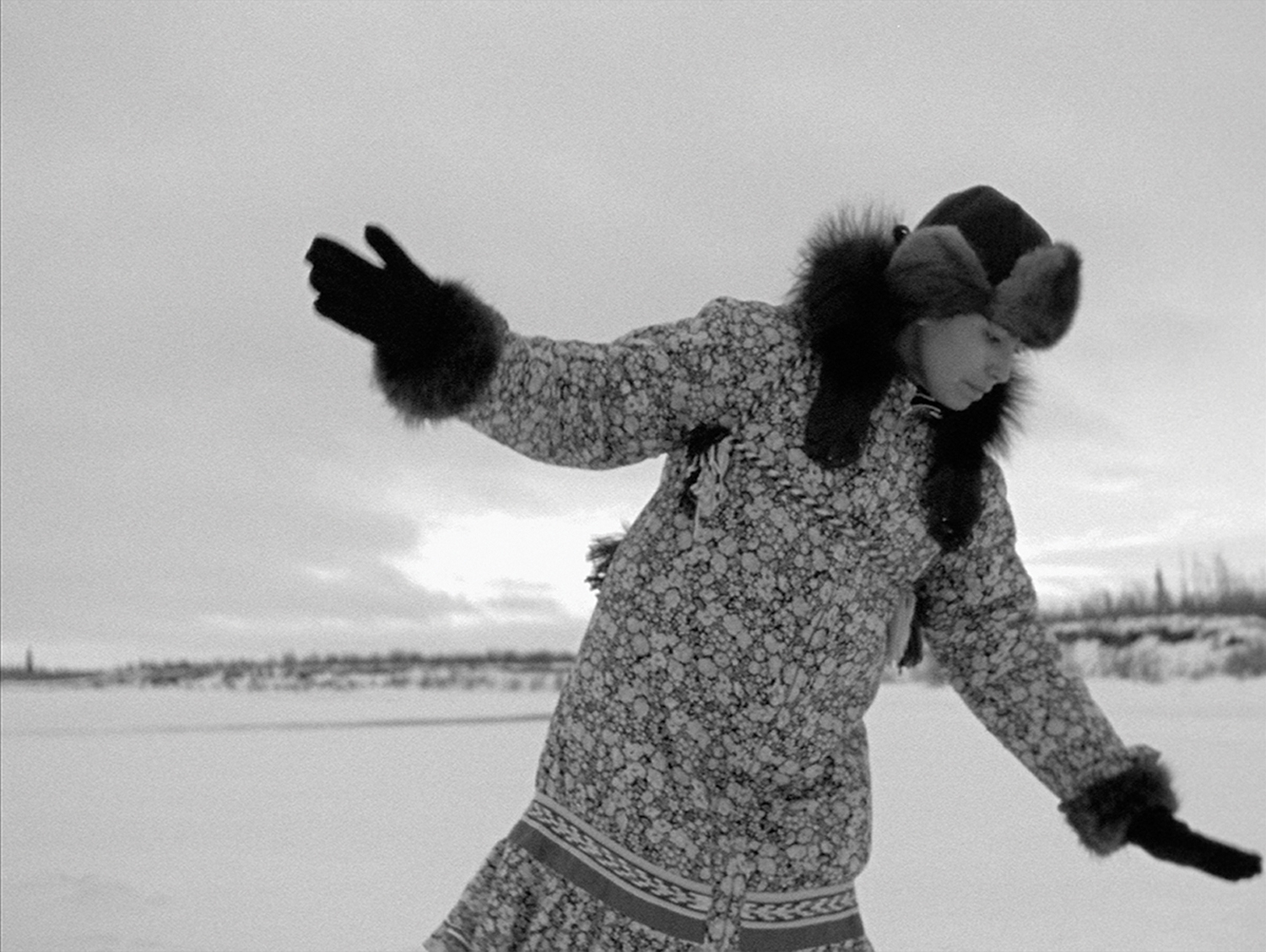     NFB Archives, The Herd, 1998. Film still from Michelle Latimer’s 
, Nimmikaage (She Dances for People), from the series Souvenir, 2015 © National Film Board of Canada.

