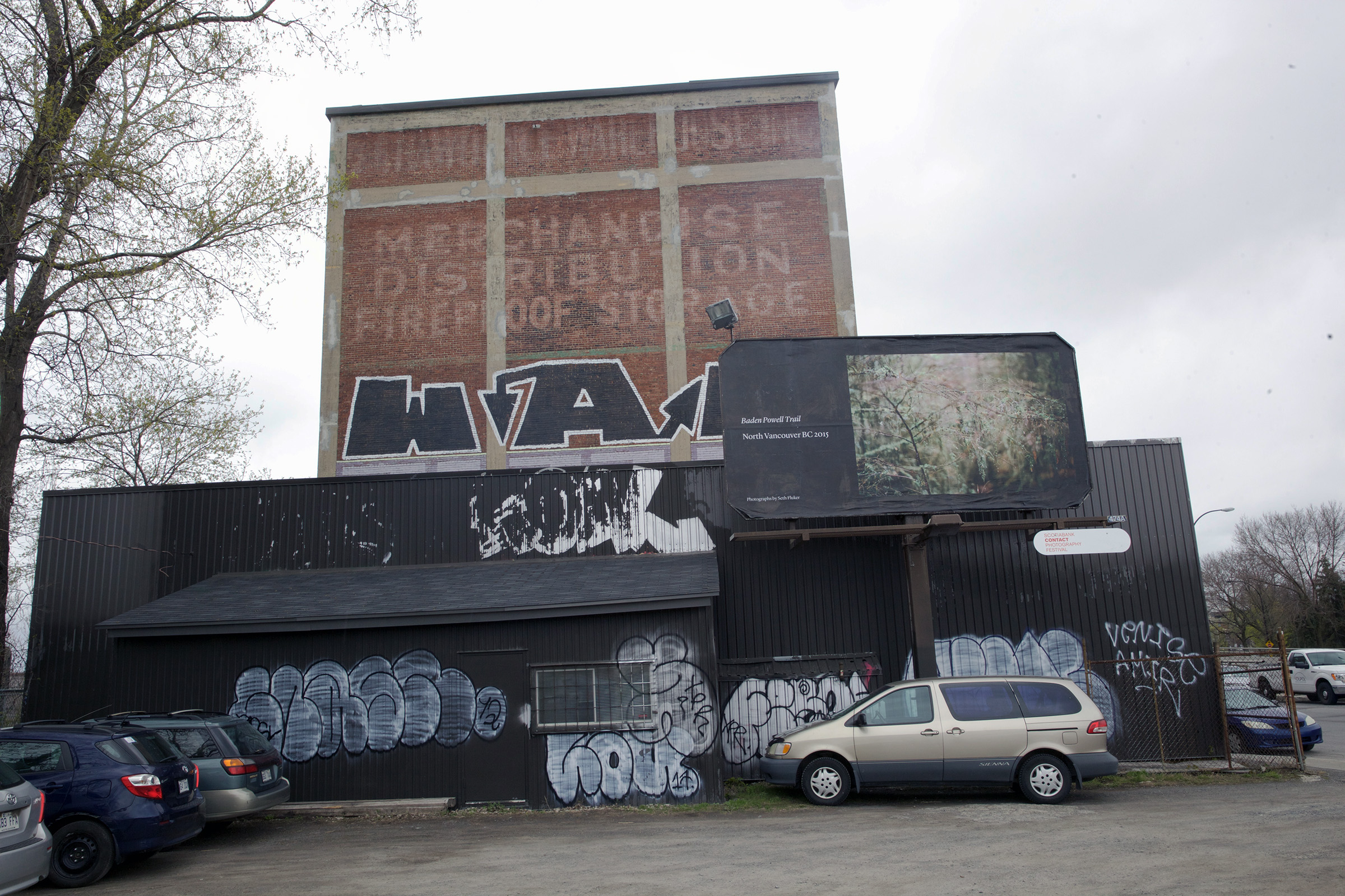     Seth Fluker, Blueberry Hill, installation view of billboards in Montreal. Van Horne Ave at St Laurence Blvd &#038; St Urbain. 2017. 

