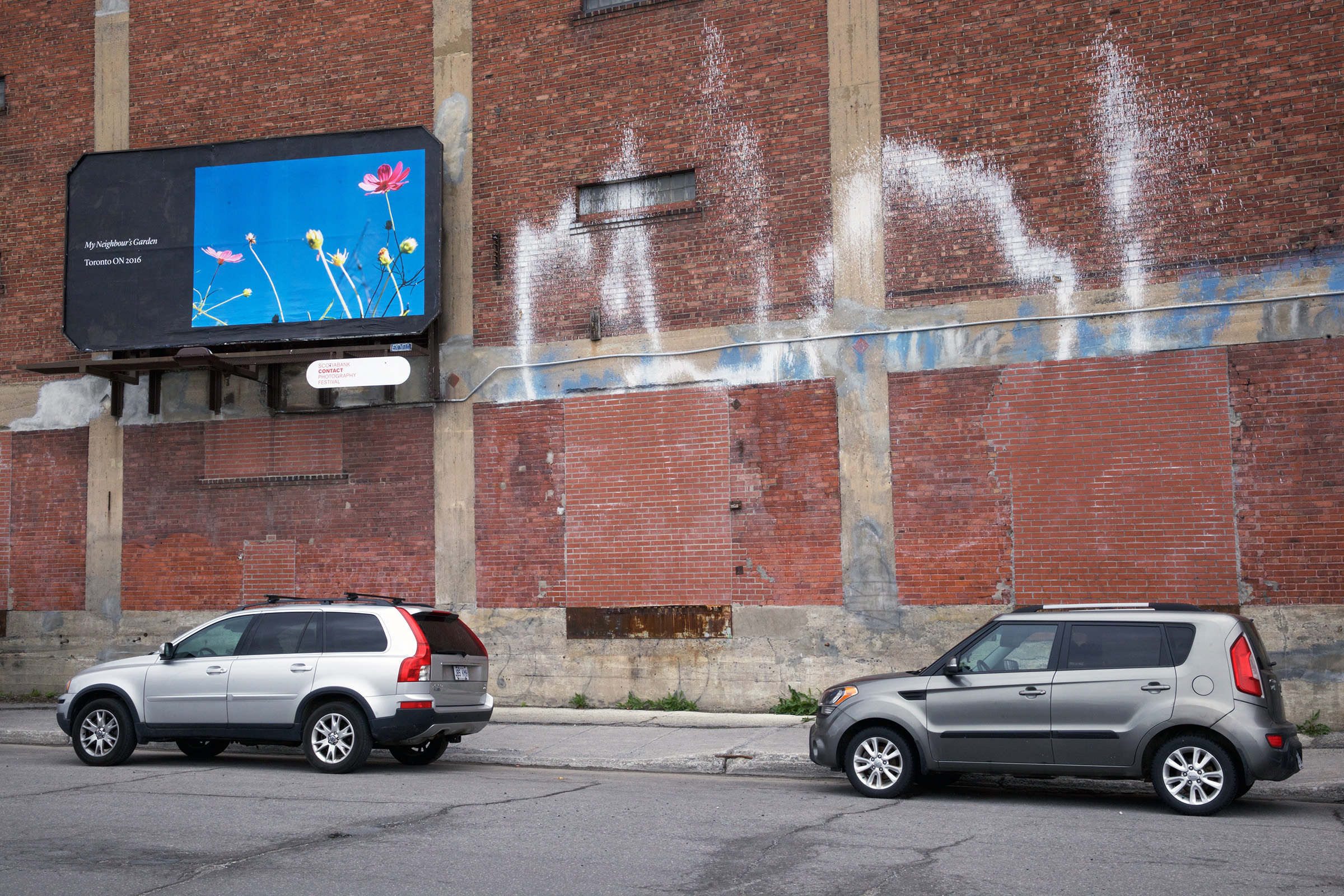     Seth Fluker, Blueberry Hill, installation view of billboards in Montreal. Van Horne Ave at St Laurence Blvd &#038; St Urbain. 2017.

