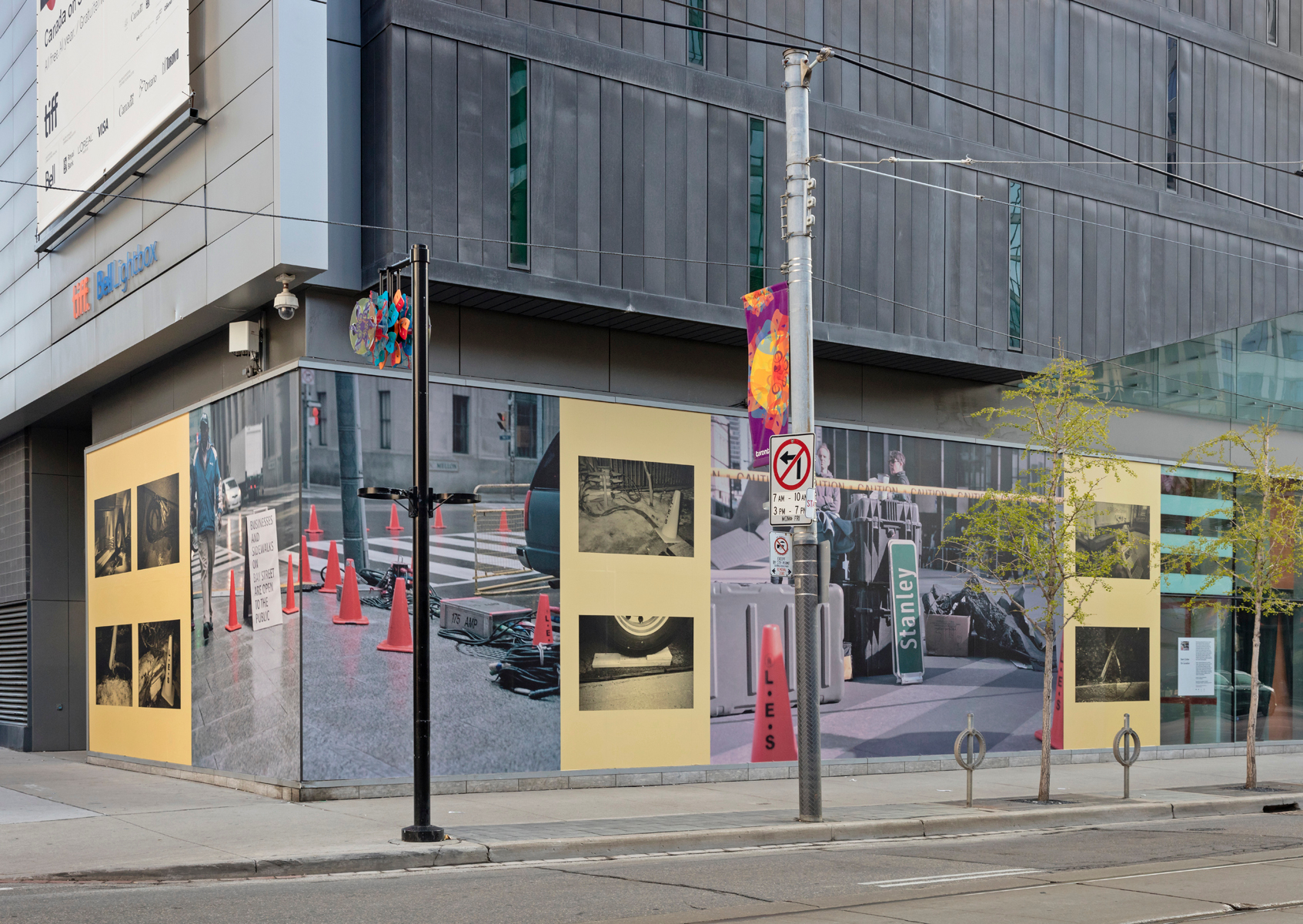     Sam Cotter, On Location, Installation view at TIFF Bell Lightbox , 2017. Photo by Toni Hafkenscheid. 

