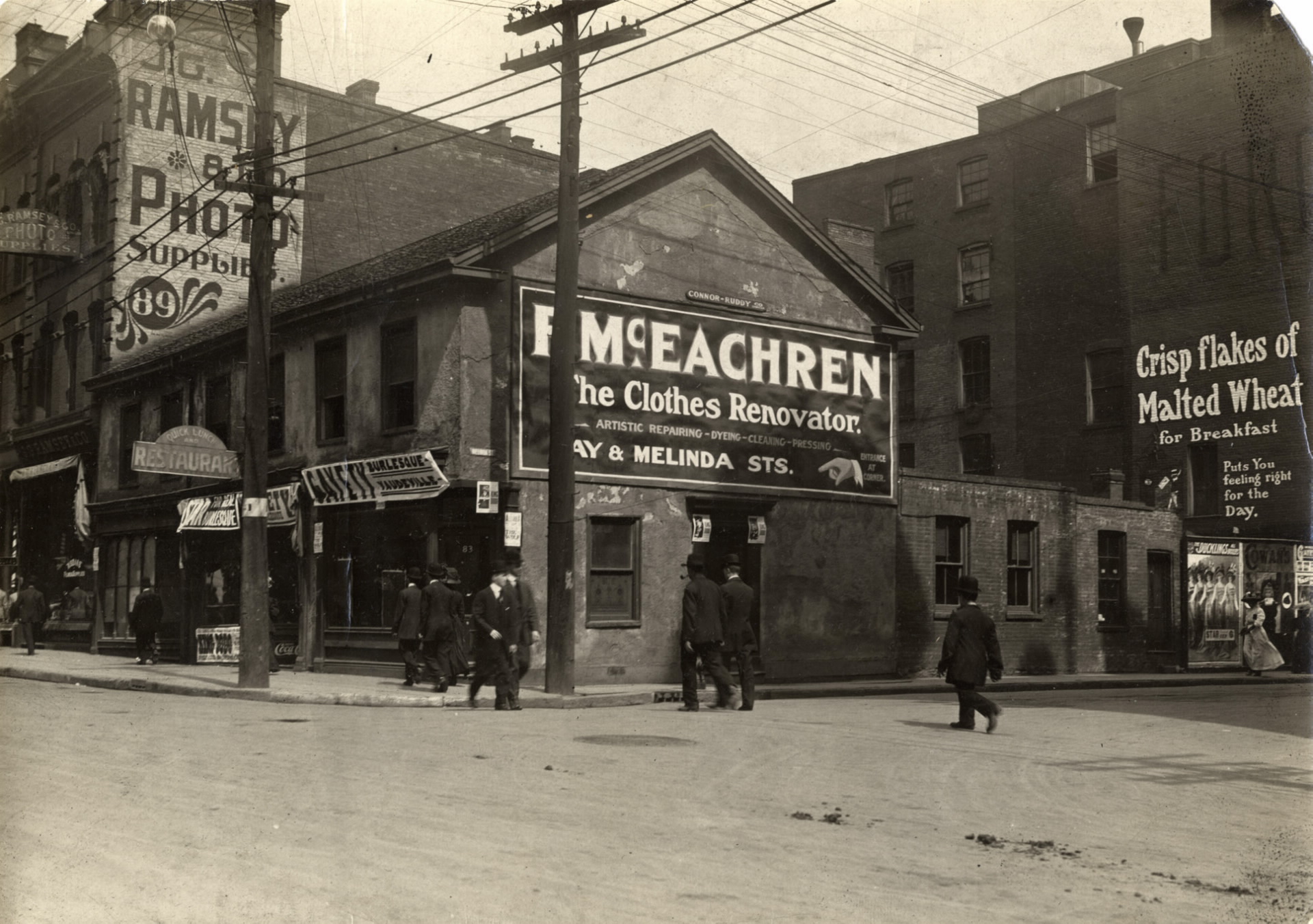     Toronto Public Library, Bay Street Storefronts, 1909

