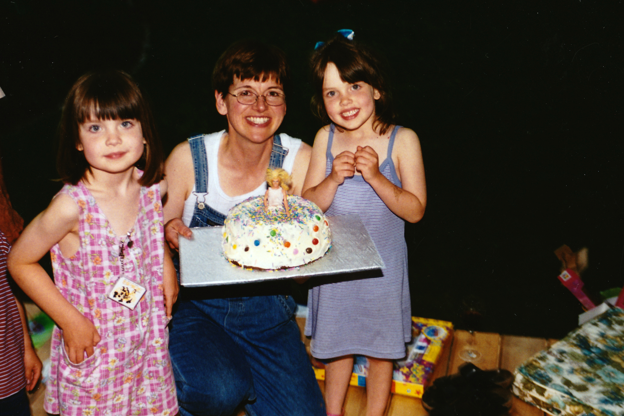     unknown, It was a &#8220;Bobby&#8221; cake&#8230; all of our Barbies were too big to fit into the cake dress., 2001

