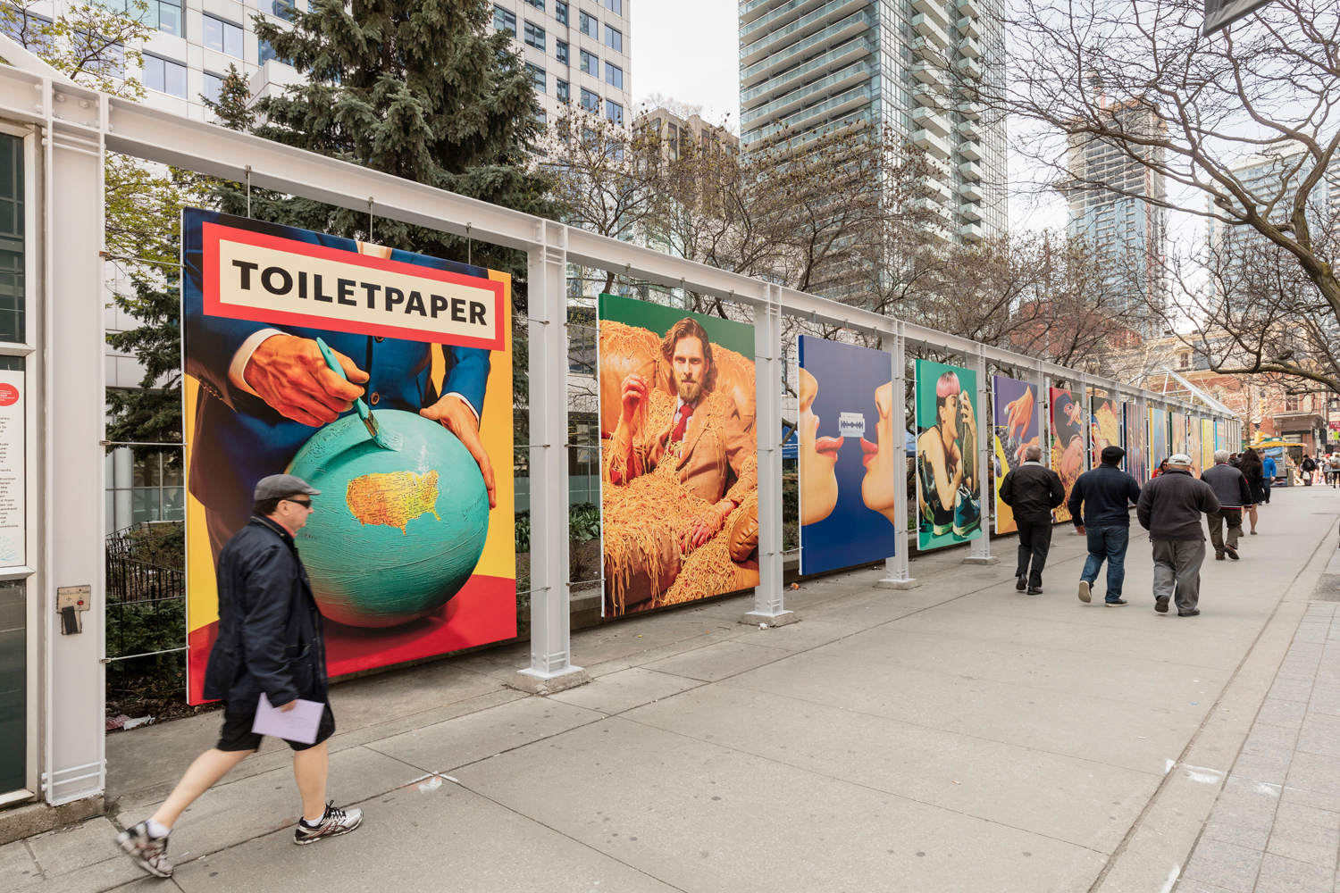     Installation view of Maurizio Cattelan and Pierpaolo Ferrari, Toilet Paper: Toronto Carousel, Photo: Toni Hafkenscheid

