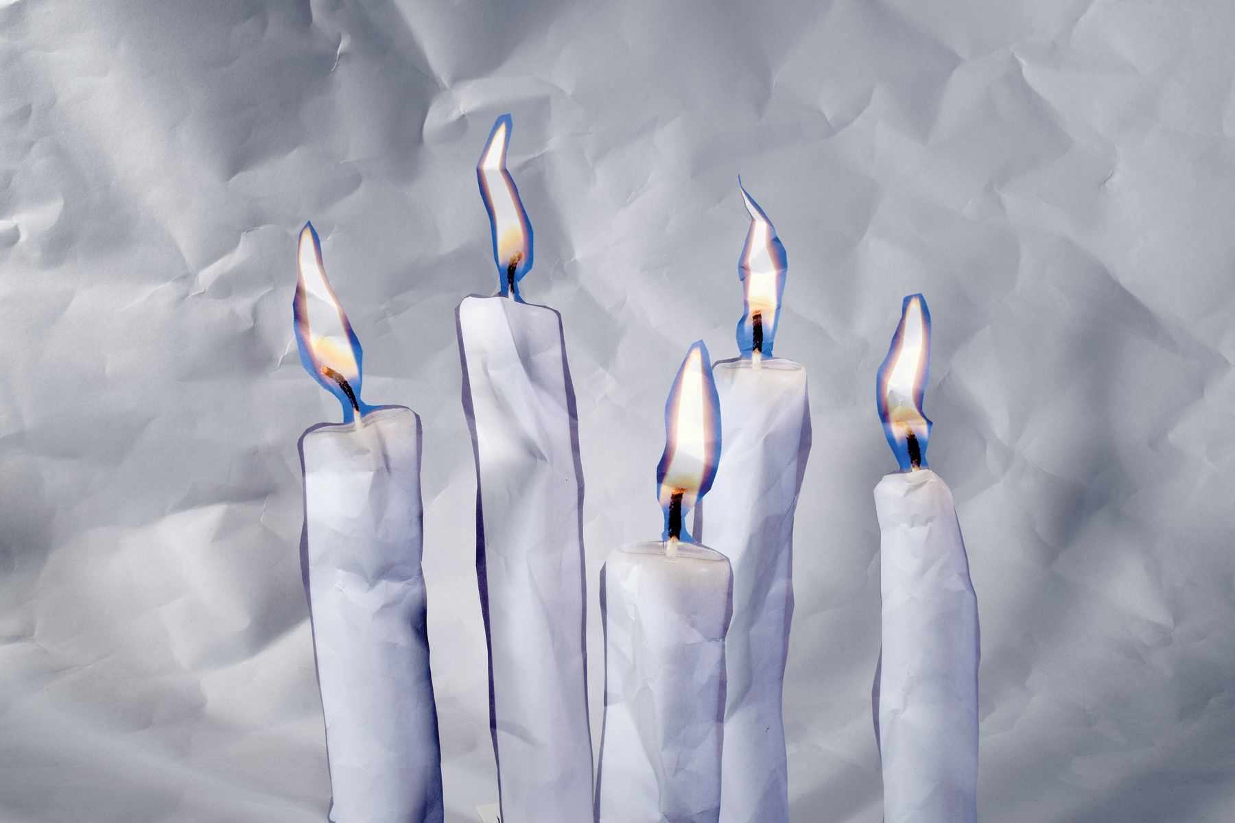     Dennis Day, Paper Candles, 2015. Chromogenic print, 20 x 13 1/4”.

