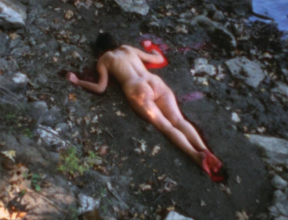     Ana Mendieta, Silueta Sangrienta, Super-8mm transferred to high definition digital media, colour, silent. Image and artworks courtesy of the Estate of Ana Mendieta Collection, LLC and Galerie Lelong, New York.


