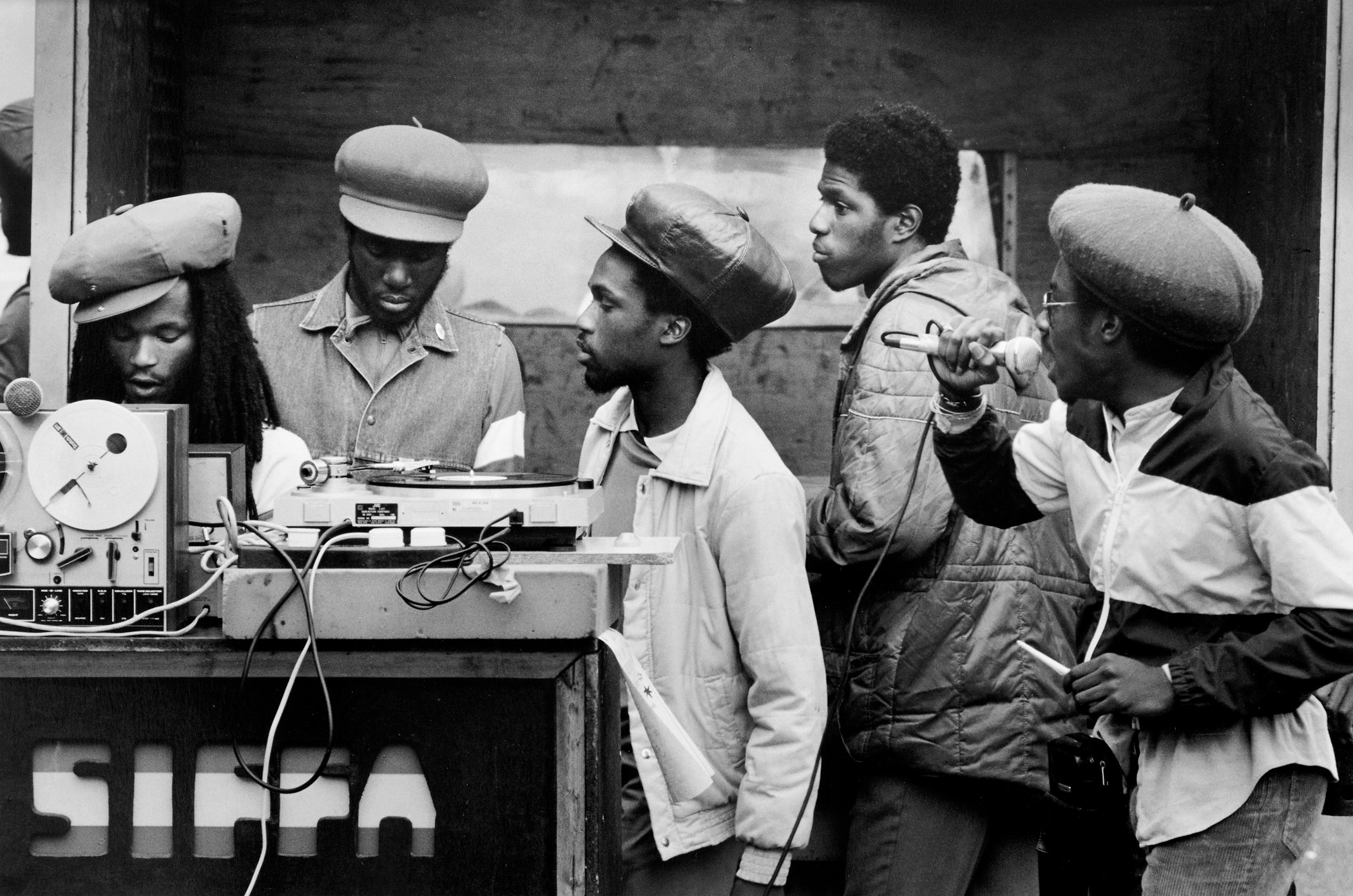     Vanley Burke, Siffa Sound System, Handsworth Park, 1983 Courtesy of the artist

