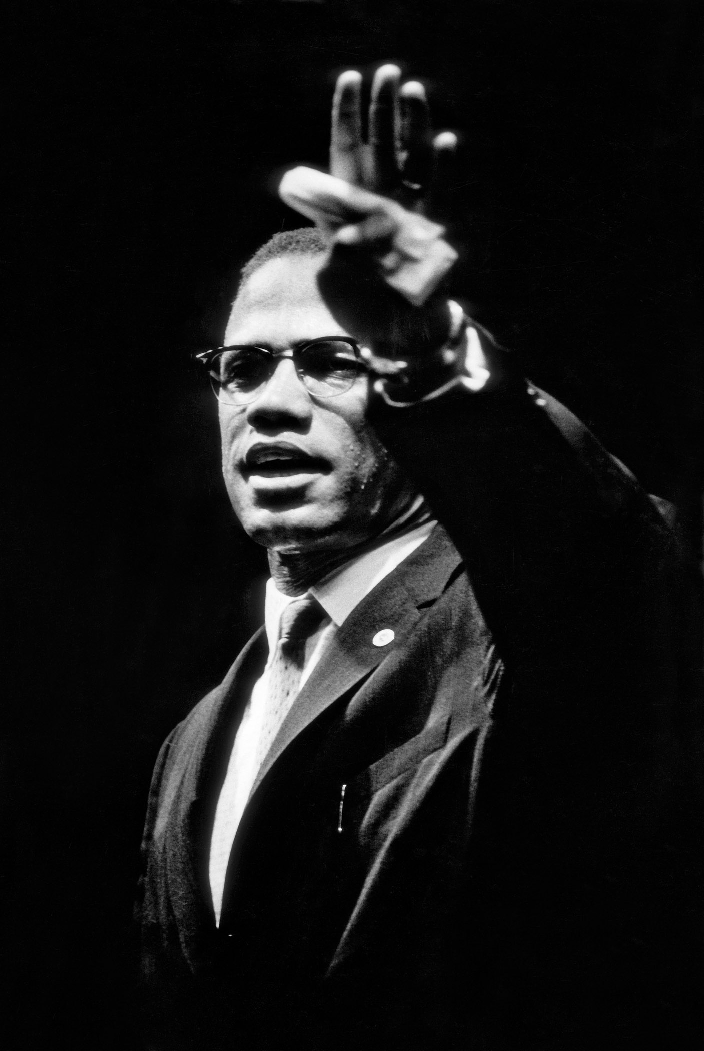     Gordon Parks, Malcolm X at Rally, Chicago, Illinois, 1963 Copyright The Gordon Parks Foundation. Courtesy The Gordon Parks Foundation.

