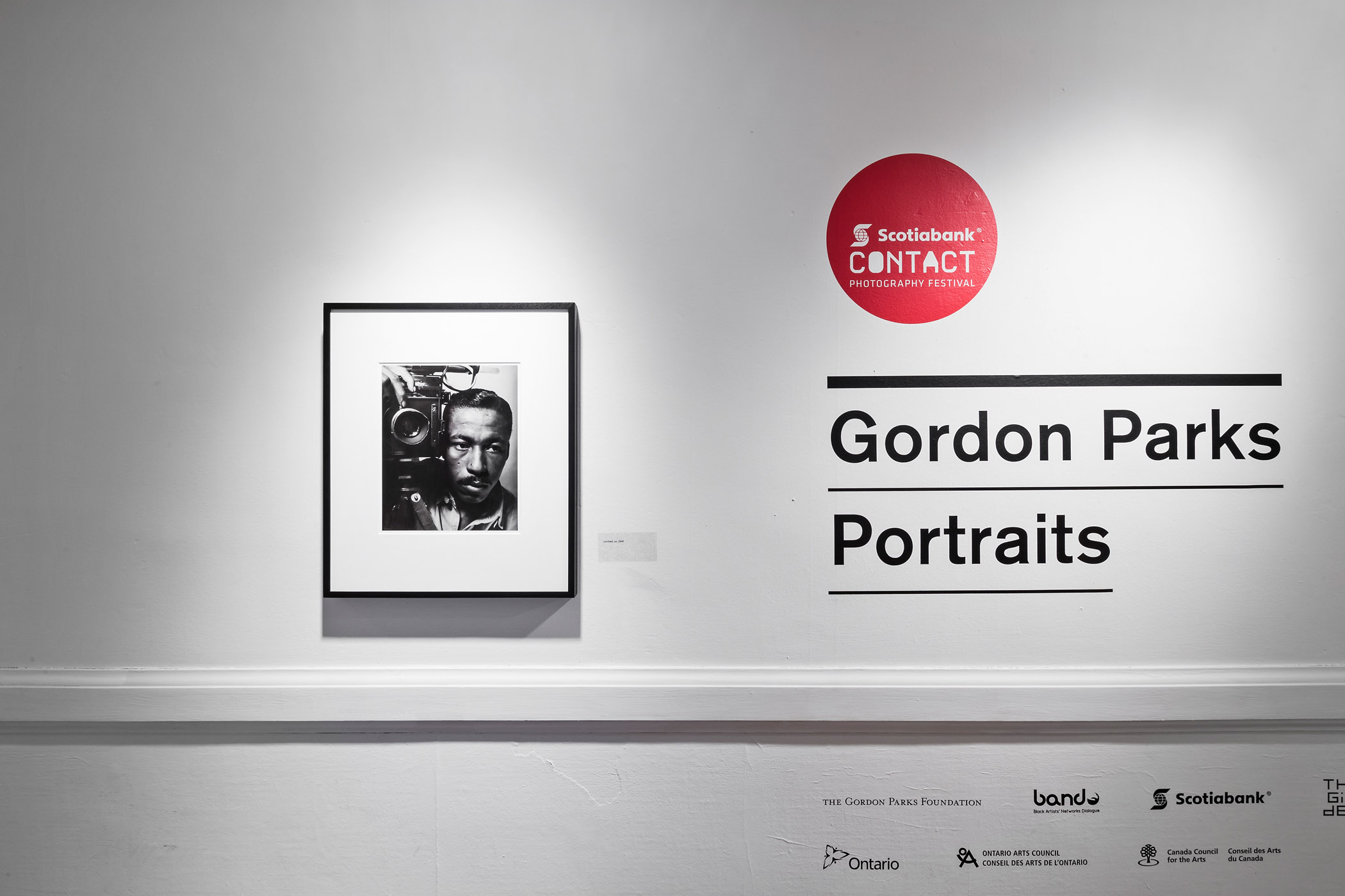     Installation view of, Gordon Parks: Portraits,  Â© Toni Hafkenscheid

