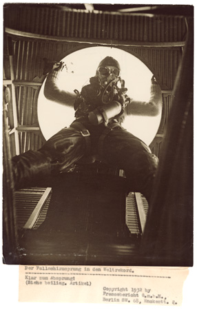     Willi Ruge (German), World record parachute jump, 1932 Courtesy of Archive of Modern Conflict, London

