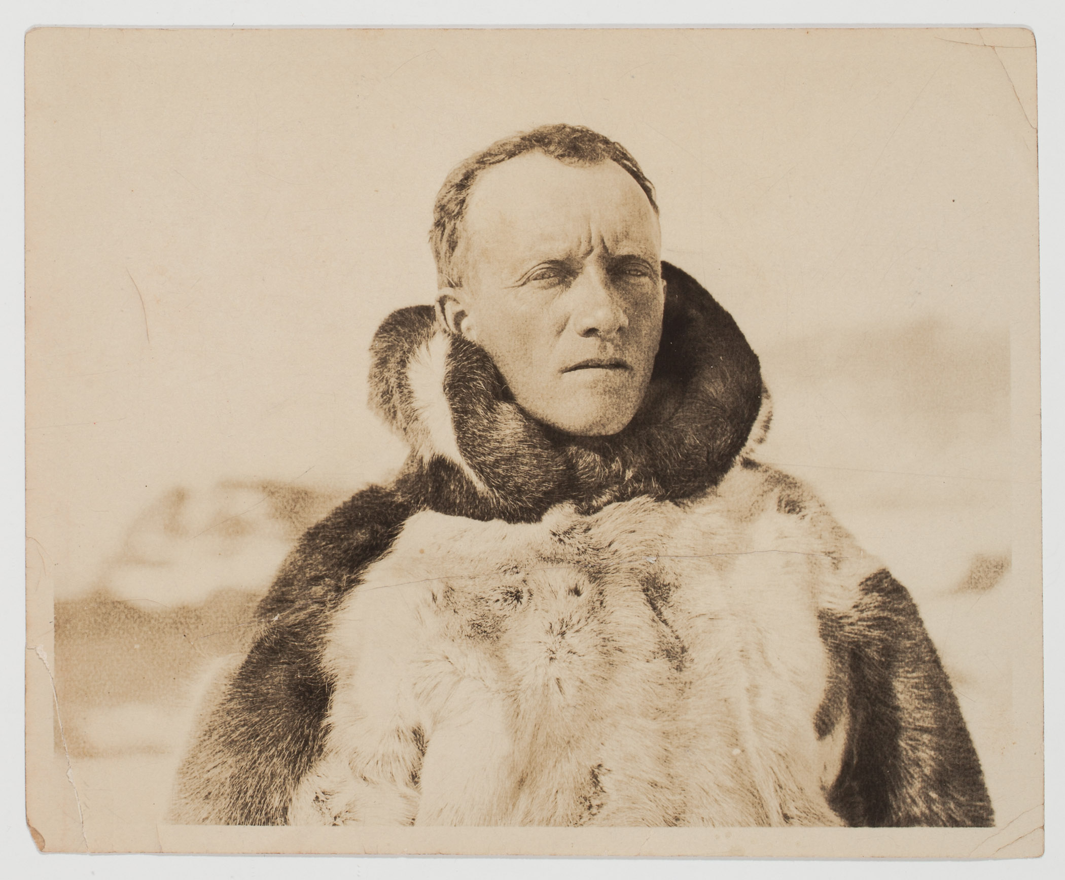     Unknown Photographer, Dr. Livingstone in Winter Clothing, detail from personal photograph album Archive of Dr. Leslie David Livingstone&#8217;s Travels to the Arctic. Private Collection.

