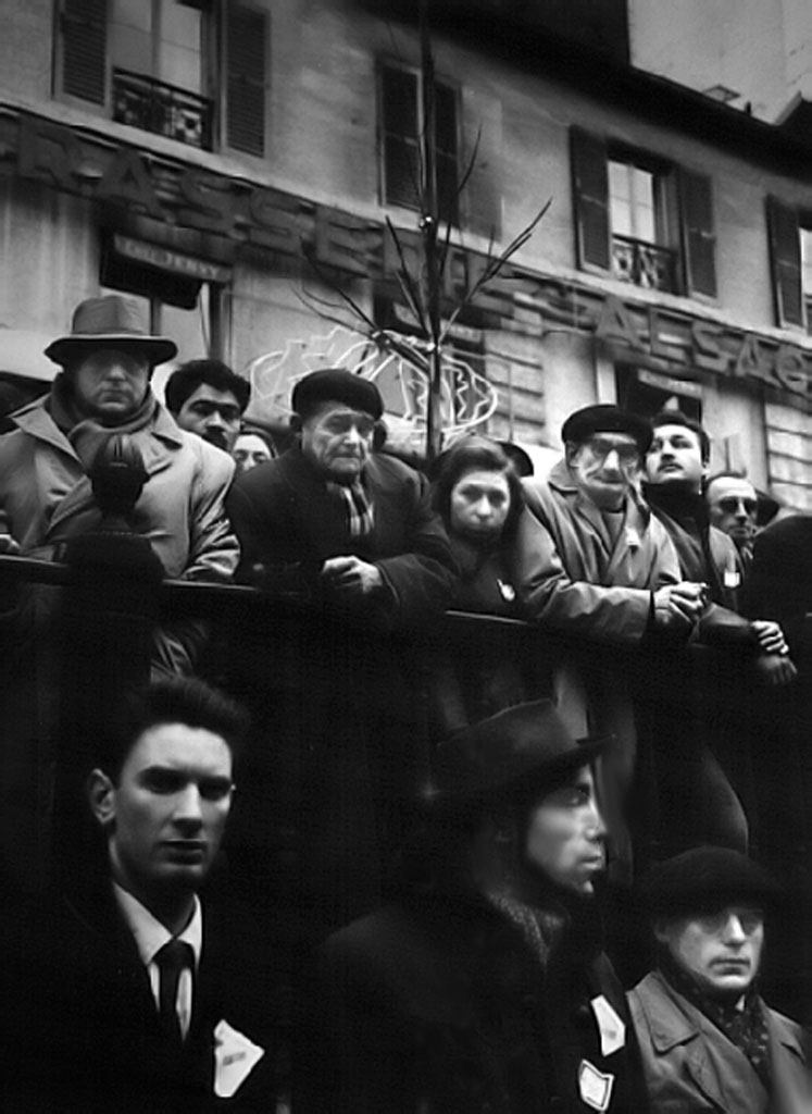     Chris Marker, Mourning the Dead, Anti-OAS demo, Paris, 1962 Courtesy of Peter Blum Gallery, New York

