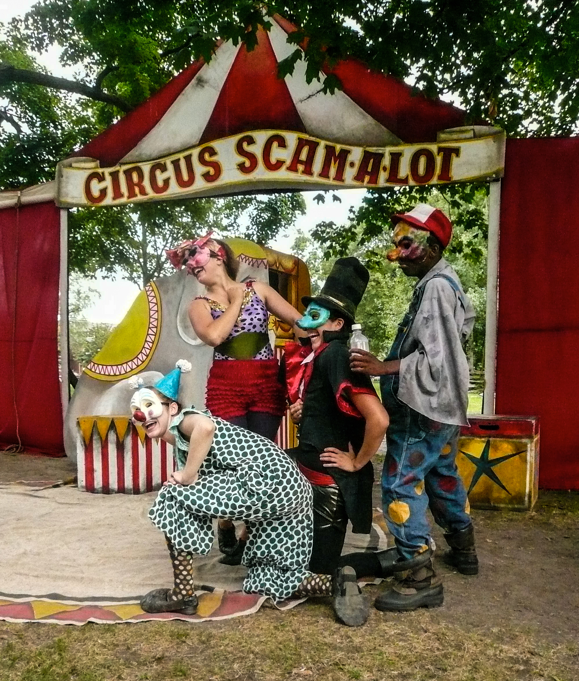     Deborah Barndt, Clay and Paper Political Theatre in Dufferin Grove Park, 2010 

