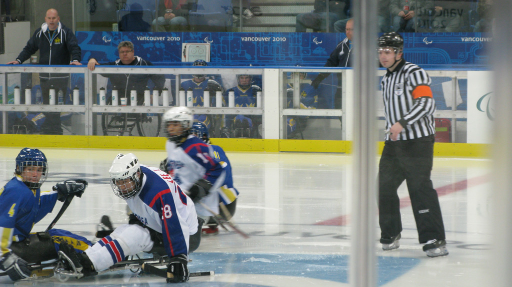     Jill Le Clair, Chasing the puck, 2010 

