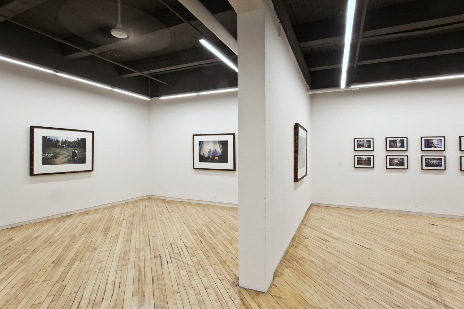     Installation view of Jonathan Taggart, The Friction of Distance: The Lillooet River Valley, 2012.

