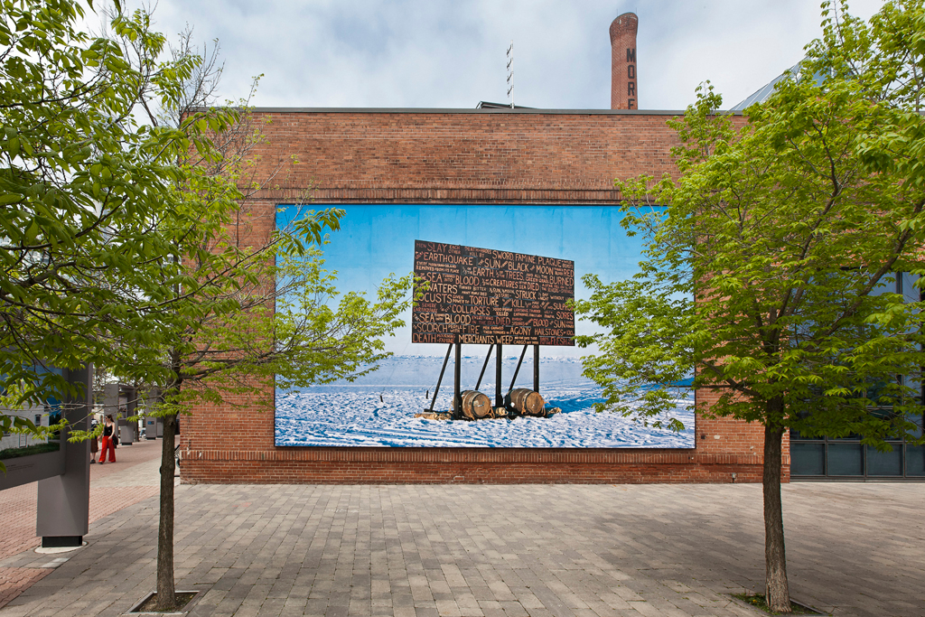     Kevin Schmidt, Sign in the Northwest Passage, 2010 Image credit Toni Hafkenscheid

