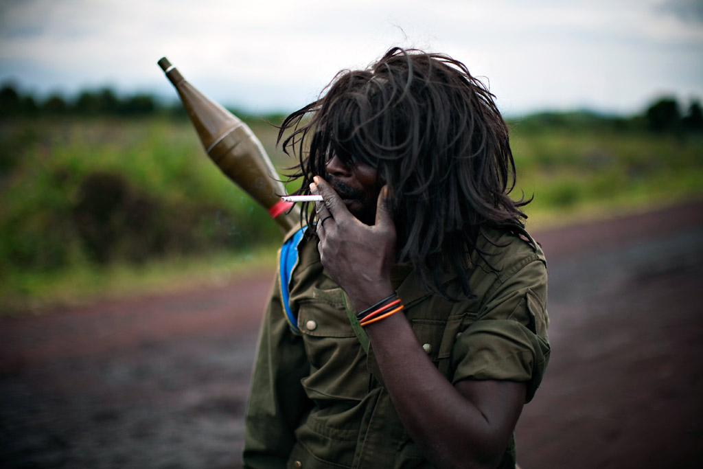     Finbarr O'Reilly, Congolese Government Soldier, from the series Congo on the Wire, 2008 REUTERS/Finbarr O’Reilly

