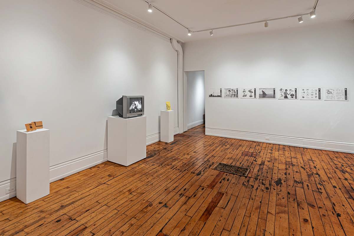     Installation view of Ho Tam, The Yellow Pages, 2020.

