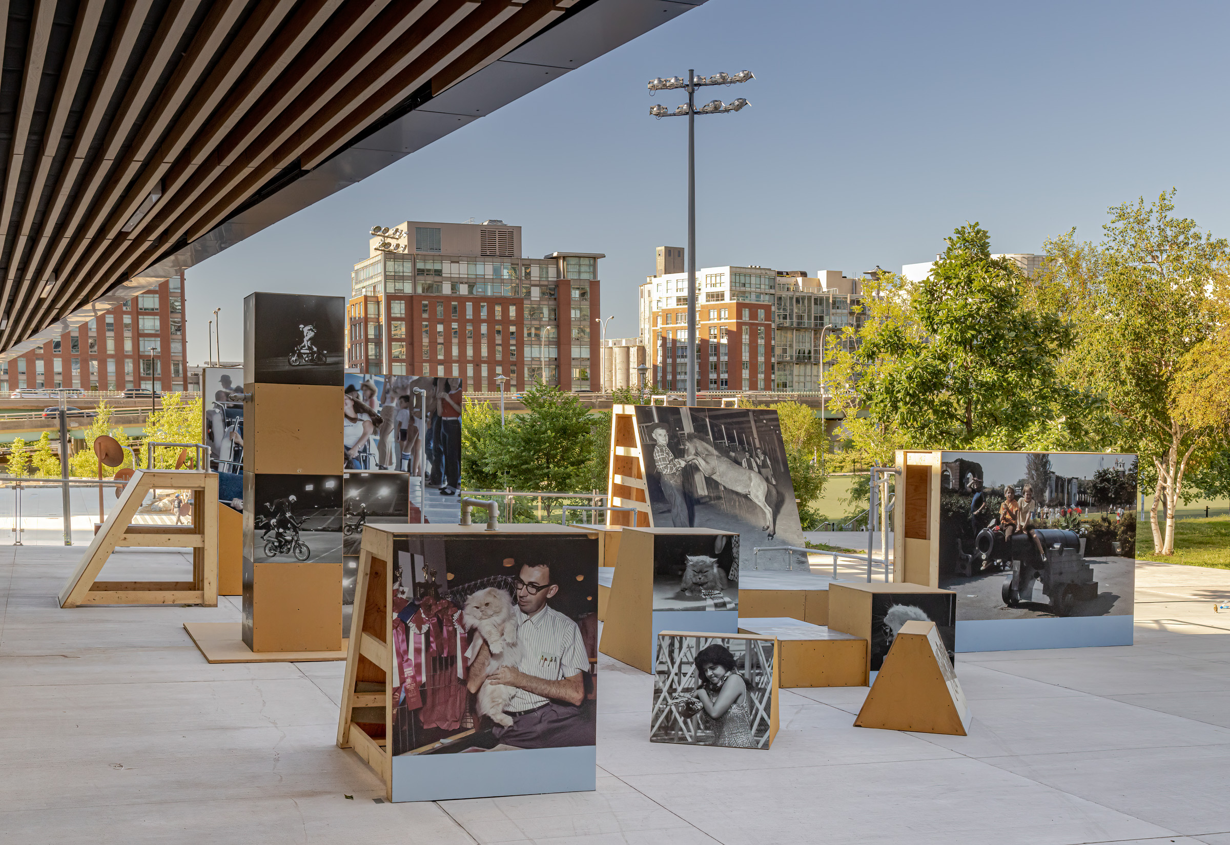     Erik Kessels & Thomas Mailaender, Play Public, installation view, The Bentway Studio at Canoe Landing, 2021. Courtesy of the artists, The Bentway Conservancy, and CONTACT. Photo: Toni Hafkenscheid

