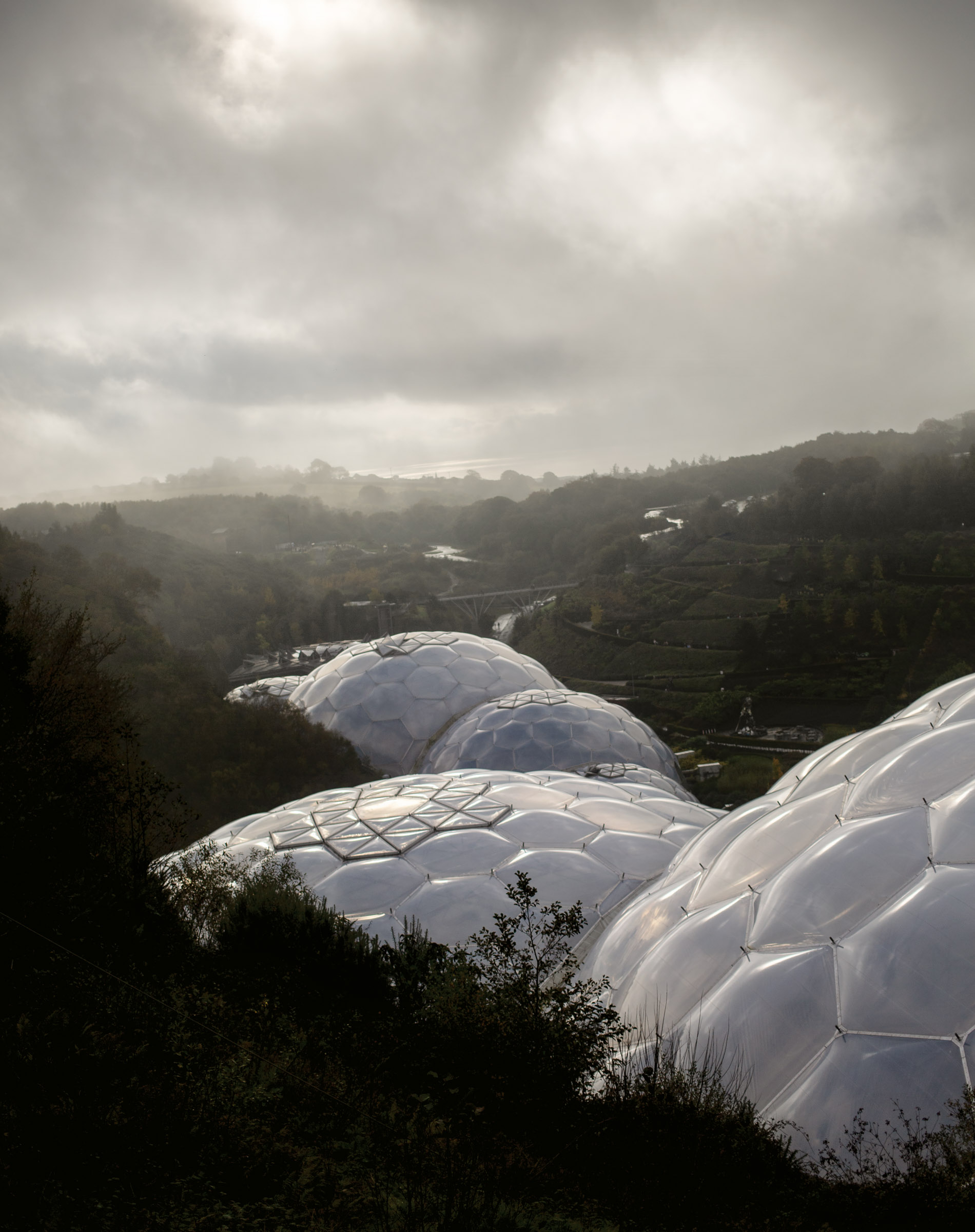 Alberto Giuliani, Eden Project biospheres, Cornwall, UK, 2017. Courtesy of the artist.The public and scientific success of this project has inspired China and the United Arab Emirates to build similar structures. And in Tasmania, an Eden project is underway to save the Antarctic ice.