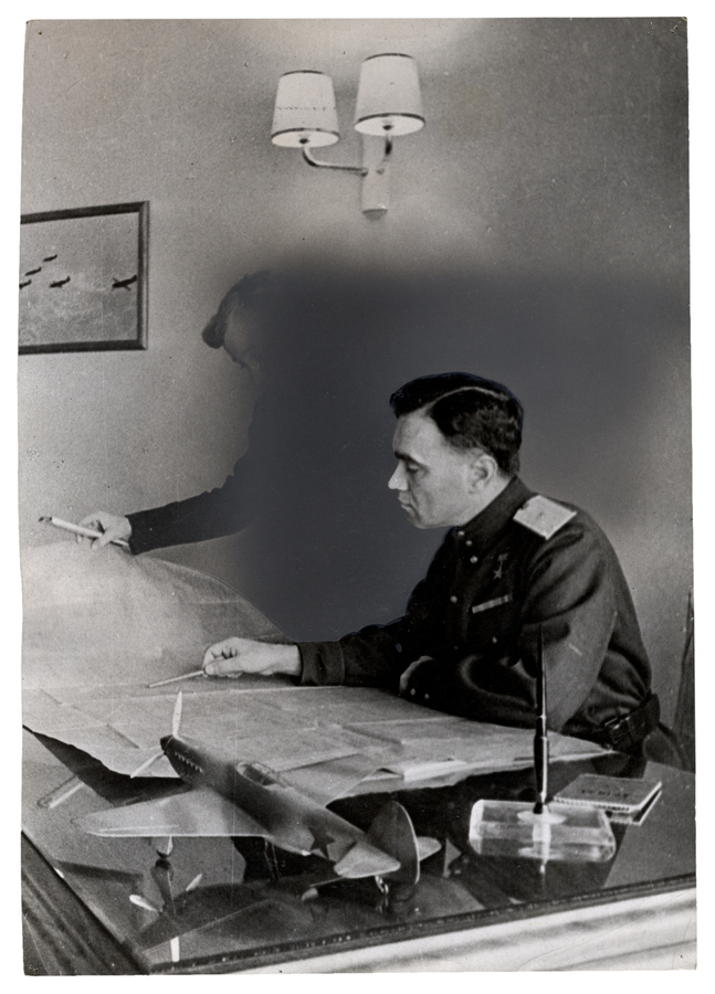 Unidentified photographer, [Major General Alexander Yakovlev (retouched)], c. 1942. Courtesy of the MacLaren Art Centre, Barrie, Ontario