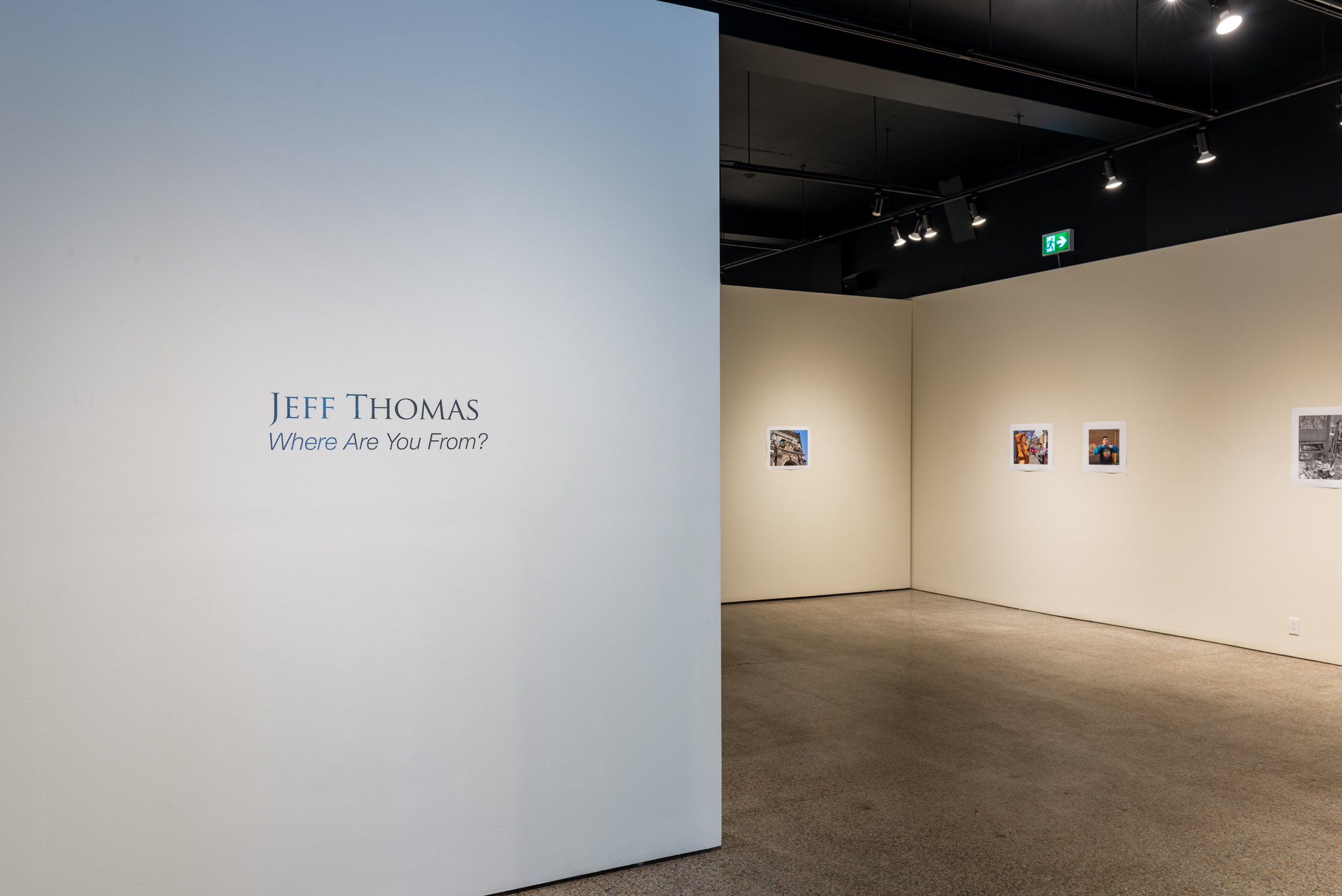     Jeff Thomas, Where Are You From?, installation view, Stephen Bulger Gallery, 2022. Courtesy of the artist and Stephen Bulger Gallery. Photo © Scott Poborsa

