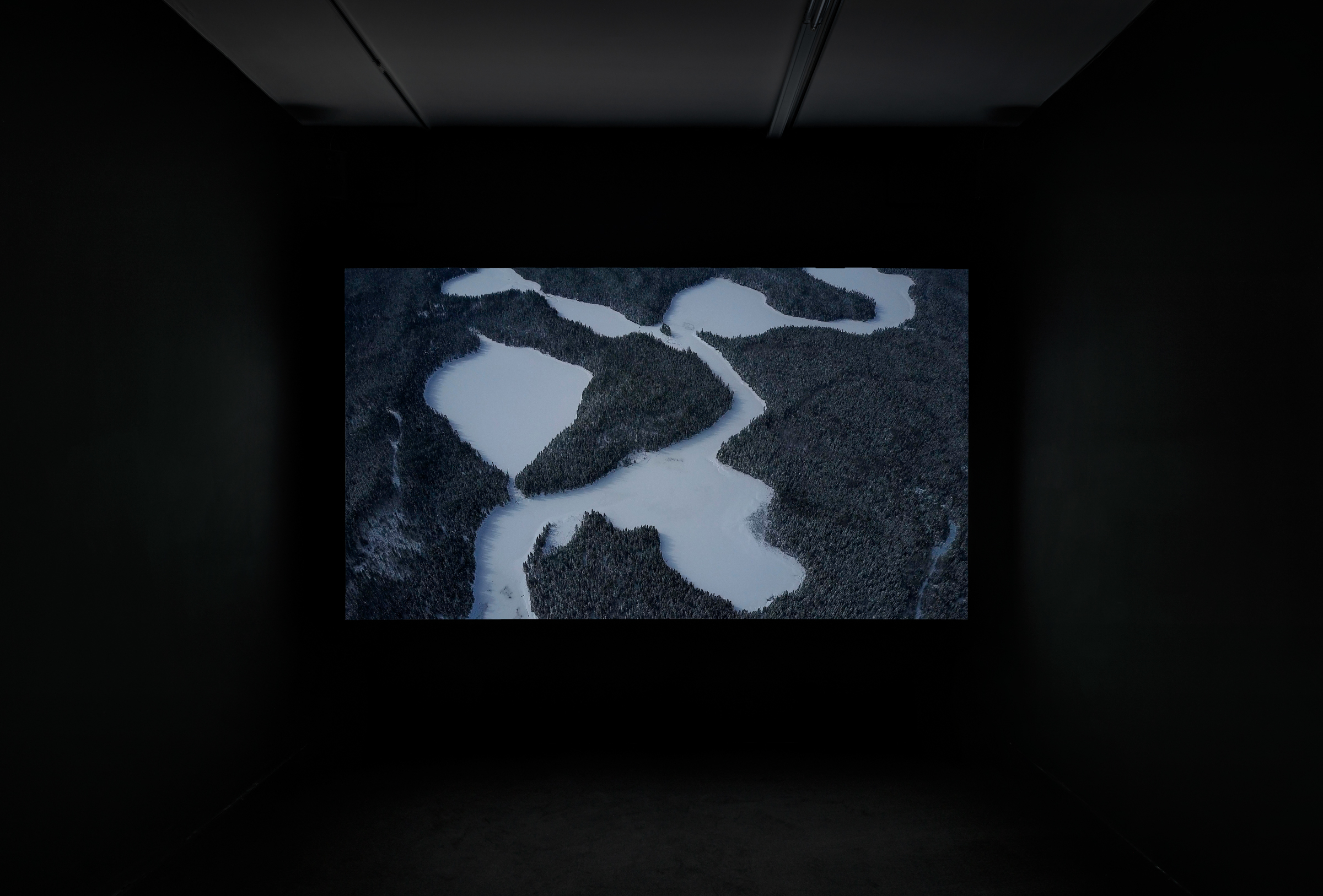     Sasha Huber, YOU NAME IT, installation view (&#8220;Mother Throat,&#8221; 2017–19. Video, 10:30 min.), The Power Plant Contemporary Art Gallery, 2022. Courtesy of the artist and The Power plant. Photo: Toni Hafkenscheid

