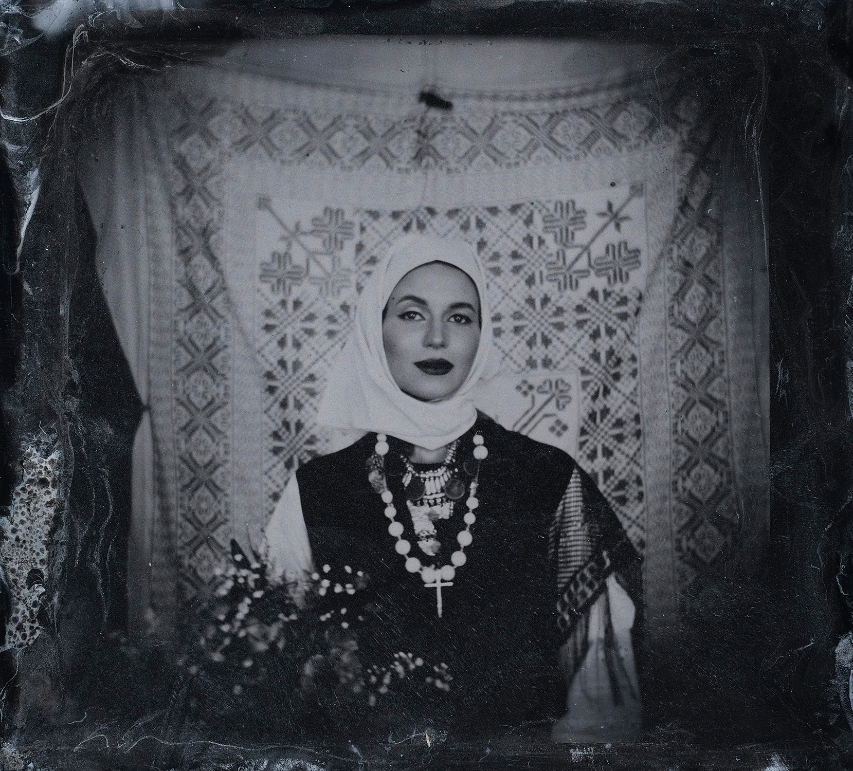     Phillip Chin, Portrait of Ukrainian woman taken with Holga Camera, 2022

